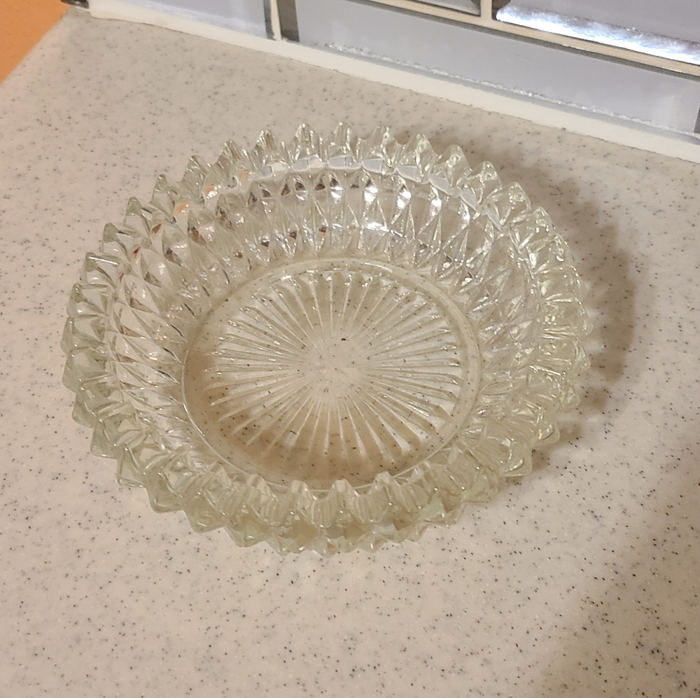 Fancy Cut Glass Ashray For sale